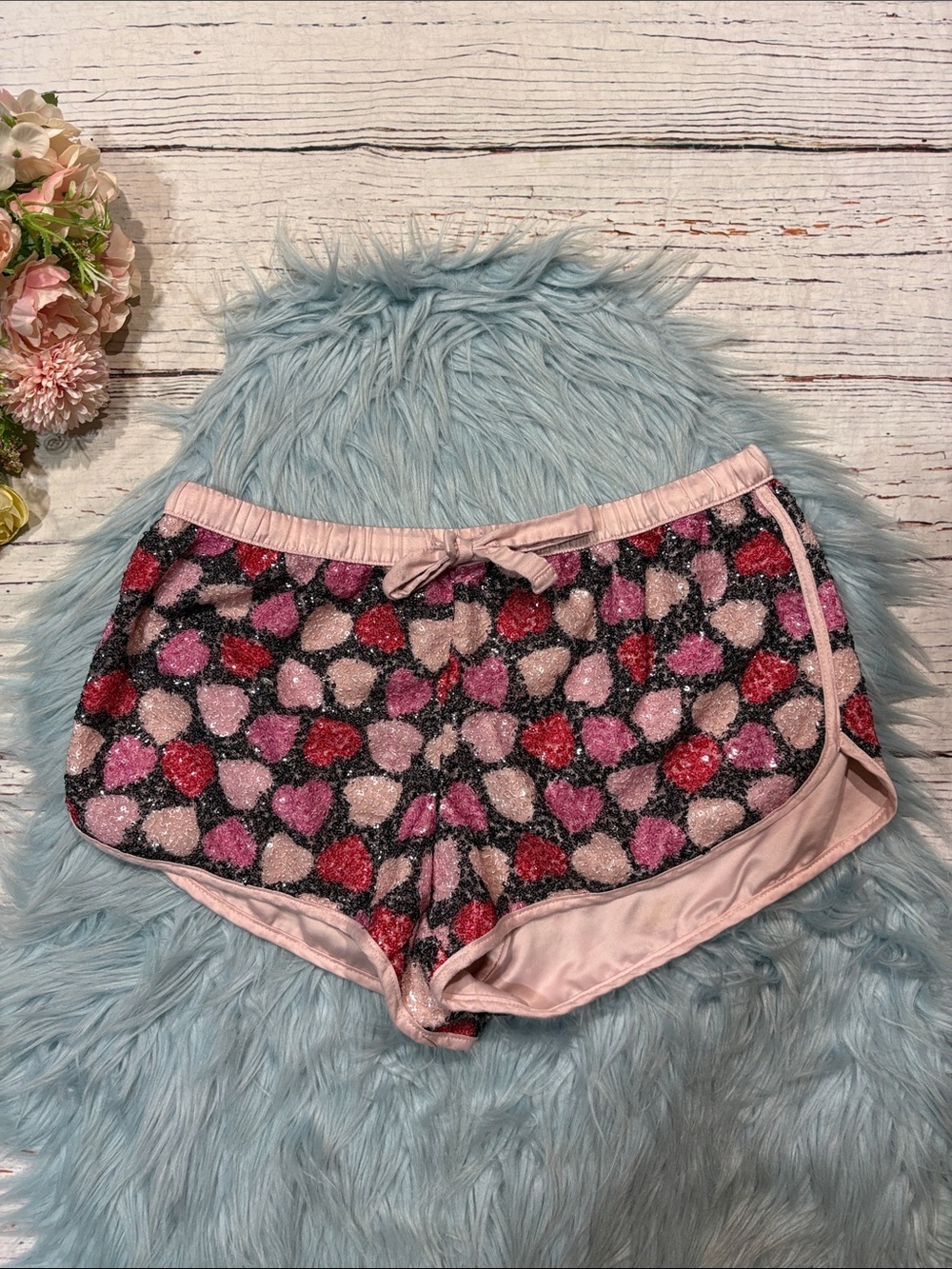 Victoria's Secret Heart Sequin Loungewear Shorts
